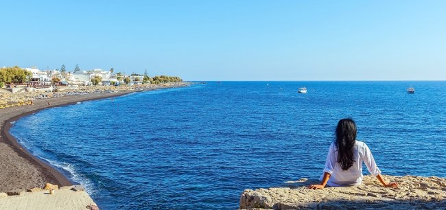 Kamari, insula Santorini - Grecia