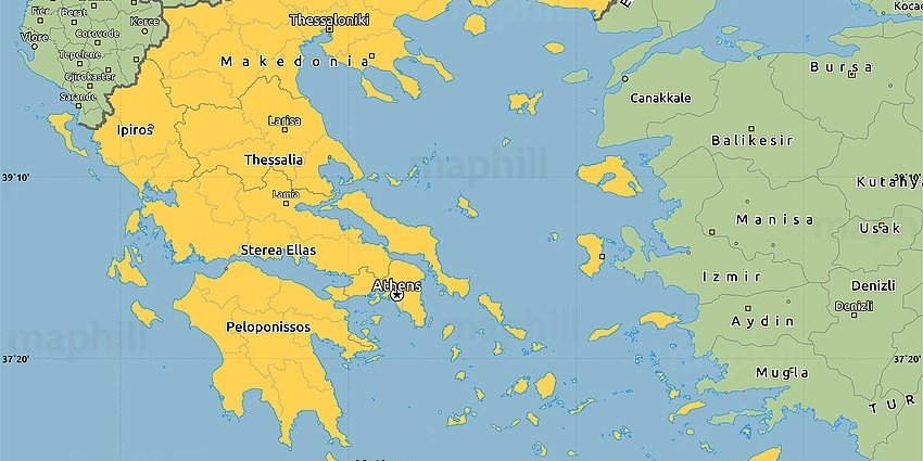 Harta Grecia – insula Kythira Harta Grecia - insula Kythira