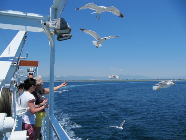 Pe ferry intre Kavala si Limenas - insula Thassos