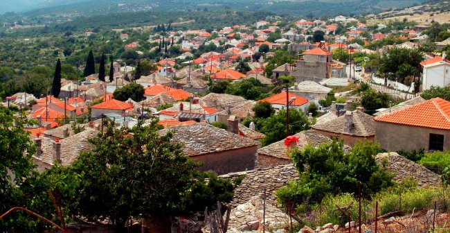 Theologos - vedere asupra satului