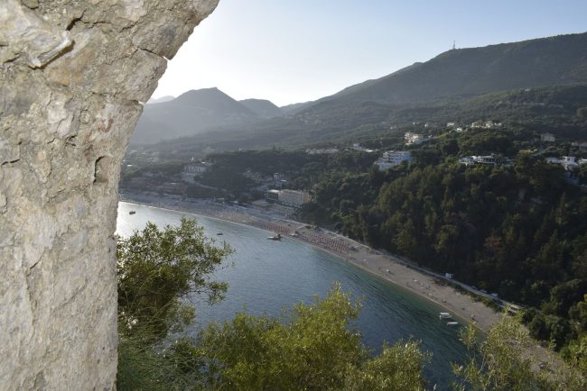 Plaja Valtos, Parga - vedere din Castelul venetian